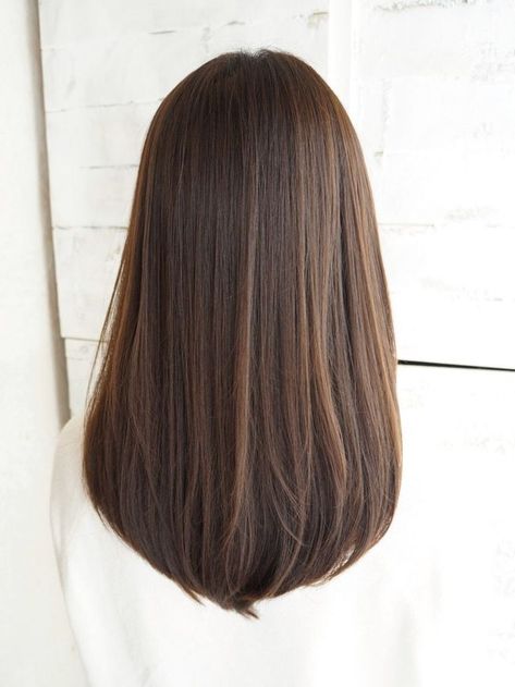 Pin en Hair/Beauty Short Hair Fringe, Long Hair Highlights, Hair Styels, Hair Color Chocolate, Brown Hair Looks, Straight Hair Cuts, Hairstyles For Layered Hair, Haircuts For Medium Hair, Haircuts Straight Hair