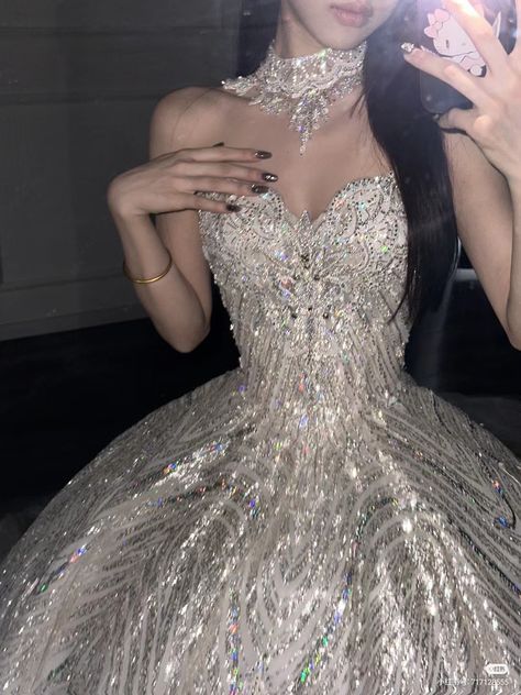 Hi My Friends If you feel boring so visit my website for entertaining Silver Ball Gown, Fairytale Gowns, Tale Dress, Pretty Quinceanera Dresses, Gowns Dresses Elegant, Fancy Wedding Dresses, Tulle Skirts, Princess Ball Gowns, Fancy Wedding