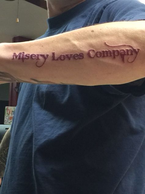 Left forearm Forearm Tattoo Words, Now Or Never Tattoo, Forearm Script Tattoo, Forearm Word Tattoo, Basic Tattoos, Inner Forearm Tattoo, M Tattoos, Misery Loves Company, Sigil Tattoo