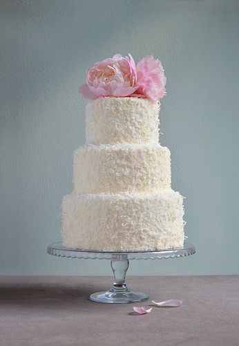 Coconut wedding cake with fresh peonies Wedding Cake Berries, Coconut Wedding Cake, Wedding Cakes Flavors, Coconut Wedding, Succulent Wedding Cake, Cake Berries, Cakes Flavors, Succulent Wedding Cakes, Wedding Cake Ideas