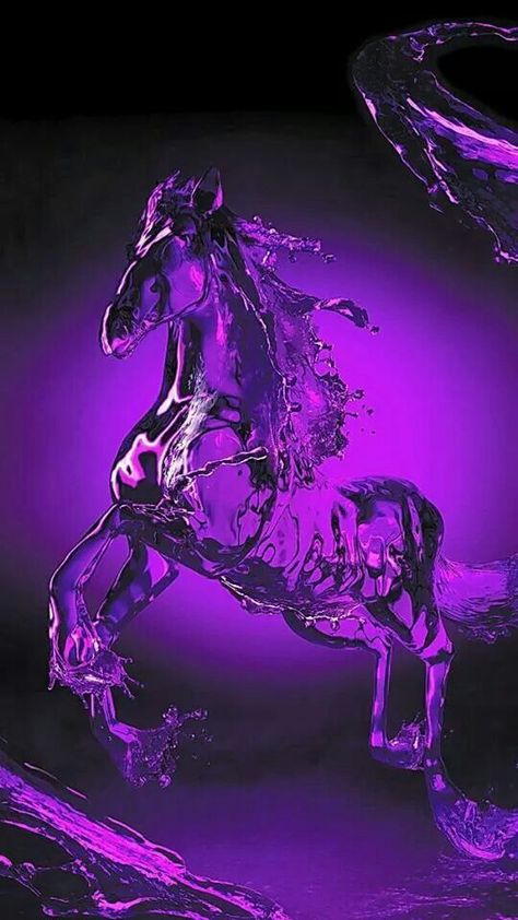 Purple... Water Horse, Purple Horse, Purple Water, Royal Colors, Purple Reign, Water Art, Clydesdale, Purple Love, Purple Light