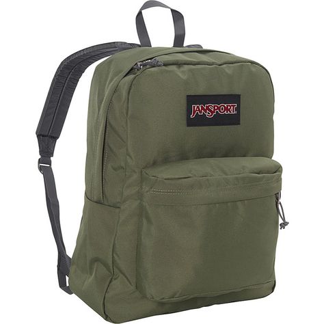 JanSport SuperBreak Backpack - Muted Green - School Backpacks (£30) ❤ liked on Polyvore featuring bags, backpacks, green, padded backpack, pocket backpack, green backpack, pocket bag and daypack bag Dark Green Jansport Backpack, Green Jansport Backpack, Green Jansport, Grunge Backpack, Backpacks Jansport, Jansport Backpacks, Utility Backpack, Backpack Jansport, Jansport Superbreak Backpack