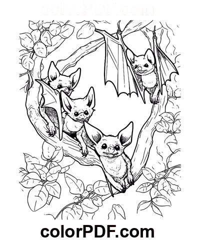 Realistic Bat – Coloring Pages and Books in PDF Bat Coloring Page, Bat Coloring Pages, Dark And Mysterious, Cute Bat, Halloween Coloring Pages, Halloween Coloring, Colorful Pictures, Coloring Pages For Kids, Unique Colors