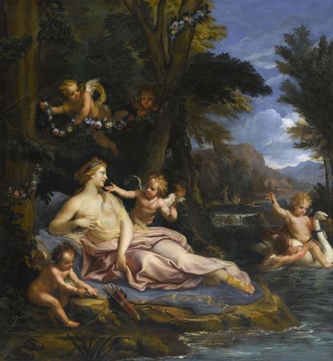 Venus, the god Hymen and the loves, allegory of the marital felicity-Gérard Blot Swan Vintage, A4 Poster, Oil Painting Reproductions, Handmade Oil, London Art, Painting Reproductions, Old Master, Vintage Artwork, Art Reproductions