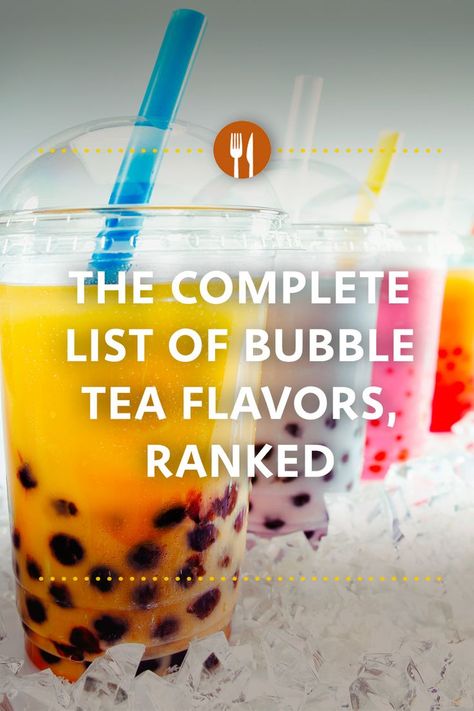 Bubble tea, or boba, is a hugely popular drink that Allied Market Research estimates will reach a market value of $4.3 billion by 2027. For those unaware, the drink is made from concentrated tea that is blended with milk. Spheres of tapioca — a starch from the root of the cassava plant — sit at the bottom. #bubble #tea #bubbletea #ranked Cassava Plant, Bubble Tea Flavors, Tea Flavors, Bubble Tea Shop, Red Bean Paste, Popular Drinks, Thai Tea, Masala Chai, Tea Milk