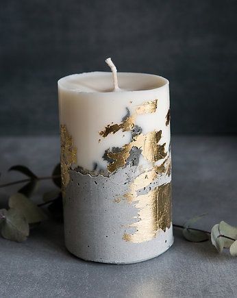 Candles For Beginners, Concrete Candles, Mood Candles, Ice Cream Sticks, Cement Candle, Candle Diy, 2 Candle, Candle Making Business, Creative Candles