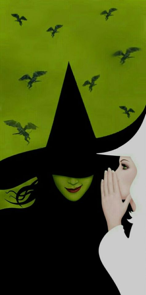 Wicked Phone Background, Wicked Iphone Wallpaper, Wicked Aesthetic Musical, Wicked Phone Wallpaper, Wicked Silhouette, Wicked Musical Wallpaper, Wicked Aesthetic Wallpaper, Wicked Wallpaper Iphone, Wicked Musical Fanart