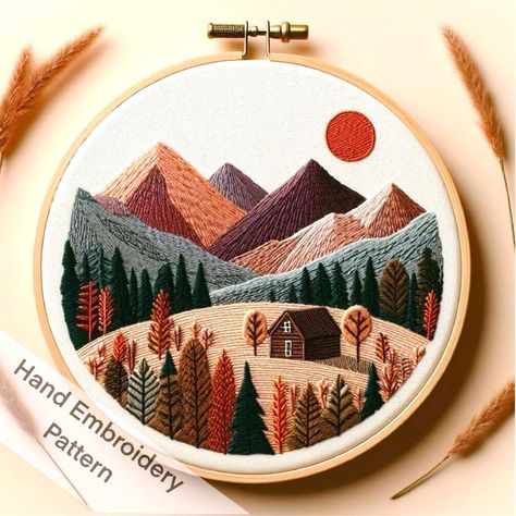 This Patterns & Blueprints item by EmbroideryAndMind has 186 favorites from Etsy shoppers. Ships from United States. Listed on Sep 20, 2024 Embroidery Patterns Landscape, Embroidery Designs Landscape, Embroidery Nature Patterns, Mountain Range Embroidery, Embroidery Landscape Pattern, Embroidery Patterns For Men, Oregon Embroidery, Embriodary Design Ideas, Felt Embroidery Projects