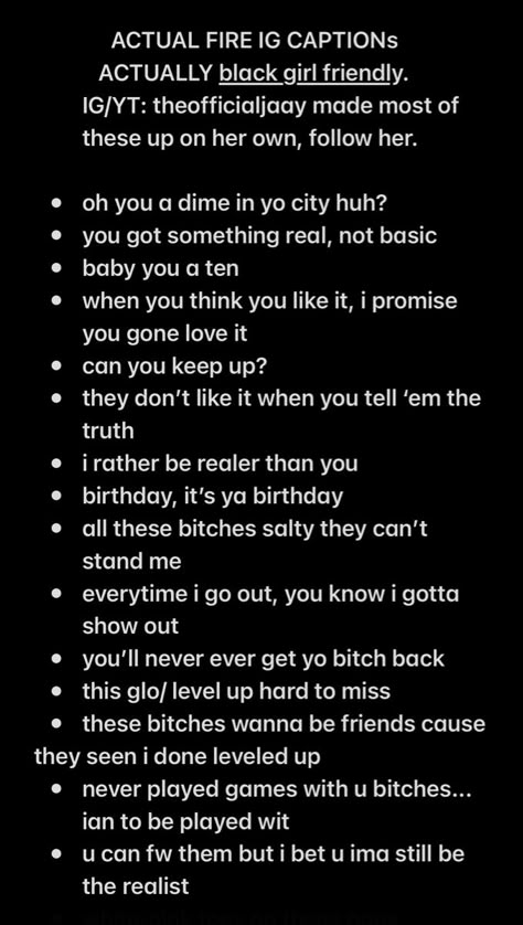 Ig Captions Hottie Instagram, Spam Ig Captions, Its A Girl Captions Instagram Black, Fly Ig Captions, Sneak Dissing Captions, Hoco Ig Captions, Spam Captions Instagram, Fire Captions, Selfie Quotes Instagram