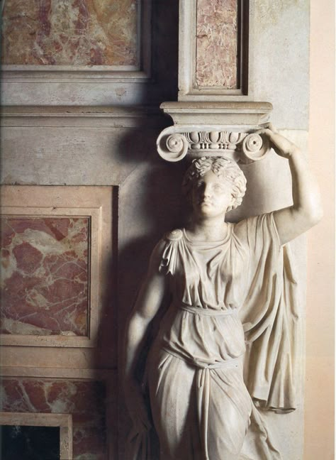 Rome Statues, Old Rome, Greek Architecture, Ancient Greek, Rome, Greek Statue, Statue, Architecture, Wall