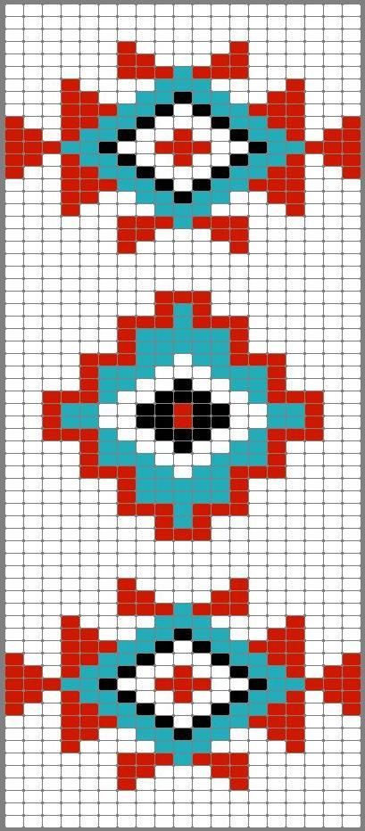 Crochet Charts Graph, Mochilla Bag, Free Cross Stitch Designs, Mochila Crochet, Navajo Pattern, Native American Patterns, Tapestry Crochet Patterns, Native Beadwork, Loom Pattern