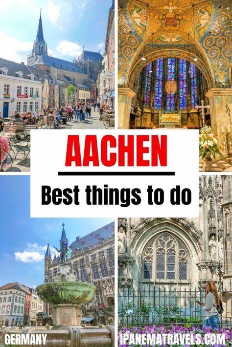 Discover Aachen with the best things to do and see in Aachen. Contains an overview of the best attractions in Aachen with tips for visiting and interesting information Aachen Cathedral, Places To Visit In Germany, Aachen Germany, Trip To Germany, German Christmas Markets, Destination Ideas, German Christmas, Beautiful Villas, Christmas Markets