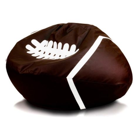 Turbo Beanbags Football Style Large Bean Bag Chair - FO.PU.130100.01 Brown Bean Bag, Football Bean Bag, Baby Bean Bag Chair, Brown Computer, Teal Dining Chairs, Large Bean Bag Chair, Large Bean Bag Chairs, Restoration Hardware Dining Chairs, Large Bean Bags