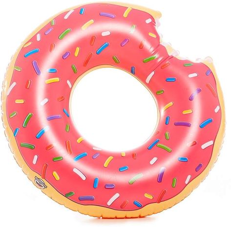 BigMouth Inc. Giant Donut Pool Float. #affiliate #donut #doughnut #pool #beach Donut Float, Donut Pool Float, Donut Pool, Strawberry Donut, Giant Donut, Strawberry Donuts, Apartment Balcony Decorating, Pool Beach, Good Enough