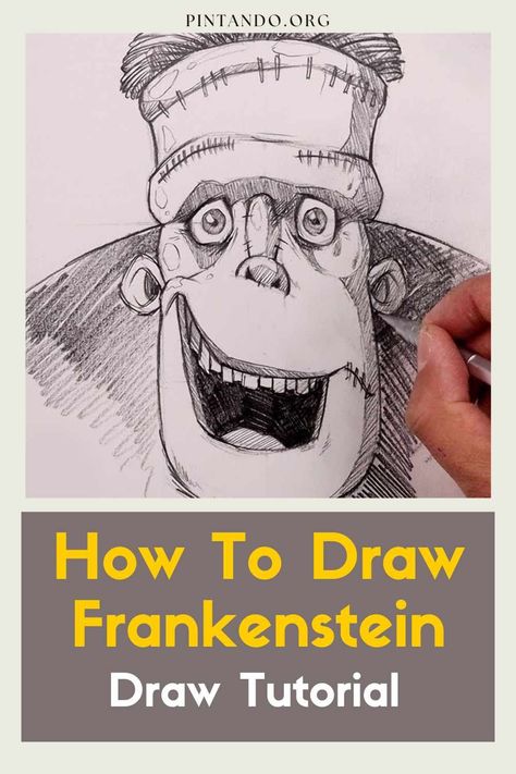 Embrace your inner artist with our latest video tutorial on drawing Frankenstein! Dive into the world of classic horror and learn "How To Draw Frankenstein" step by step. Whether you're a seasoned artist or a beginner, this tutorial is your guide to creating a masterpiece that Mary Shelley herself would appreciate.Get ready to bring the iconic monster to life on your canvas with detailed instructions and expert tips.Sharpen your pencils and start sketching Horror Drawing Tutorial, Draw Frankenstein, How To Draw Frankenstein, Drawing Frankenstein, Frankenstein Sketch, Frankenstein Drawing Easy, Frankenstein Painting Easy, Frankenstein Sketch Drawings, Frankenstein Cartoon Art