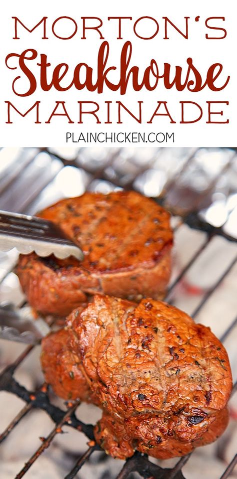 Mortons Steakhouse, Steak Marinade Recipes, The Best Steak, Plain Chicken, My Plate, Marinade Recipes, Best Steak, Minced Meat, Cayenne Pepper