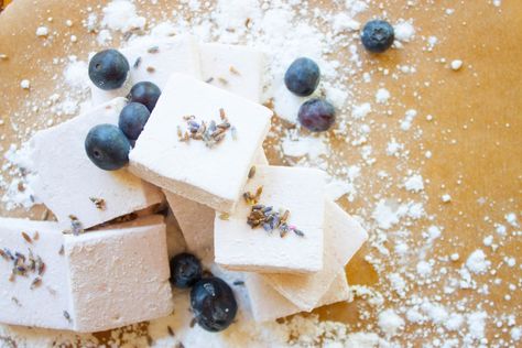 Blueberry Lavender, May Flower, Gourmet Marshmallow, Recipes With Marshmallows, Homemade Marshmallows, Cheat Meal, Sugar And Spice, Candy Recipes, Come Together