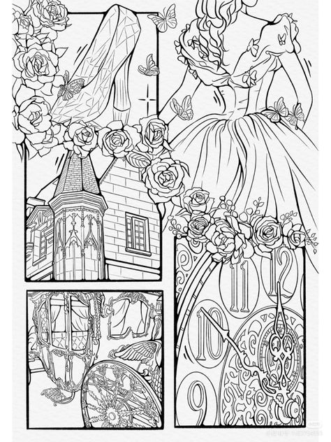 Aesthetic Colouring Pages Disney, Interesting Coloring Pages, Disney Coloring Pages Free Printable, Cool Coloring Pages Creative, Whimsical Coloring Pages, Coloring Book Pages Aesthetic, Colouring Pages Aesthetic, Colouring Disney, Aesthetic Colouring Pages