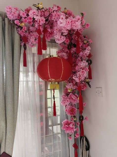 Asian Party Decorations, Decor Inspiration Bedroom, Garden Design Home, Wallpapers Home Decor, Cherry Blossom Party, Chinese Party, Japanese Party, Asian Party, Chinese New Year Party