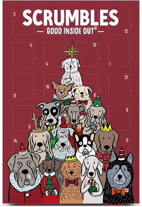 Scrumbles Dog Advent Calendar, 115g : Amazon.co.uk: Pet Supplies Pet Advent Calendar, Calming Treats For Dogs, Pet Packaging, Dog Advent Calendar, Dog Christmas Presents, Xmas Countdown, Christmas Dog Treats, Merry Woofmas, Dog Dental