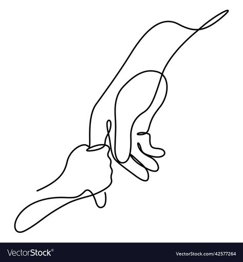 Hand Holding Line Drawing, Hands Holding Tattoo Minimalist, Father And Son Hands Drawing, Line Drawing Holding Hands, Holding Hands Line Tattoo, Single Line Hand Tattoo, Father Daughter Holding Hands Tattoo, Holding Hands One Line Drawing, One Line Hand Tattoo