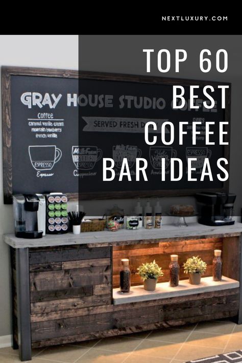 Black Wall Coffee Bar, Home Espresso Bar, Coffee Bar Design Cafe Ideas, Coffee Machine Cafe, Industrial Coffee Bar Ideas, Home Barista Setup, Coffee Bar Set Up, Espresso Bar Ideas, Industrial Coffee Shop Design