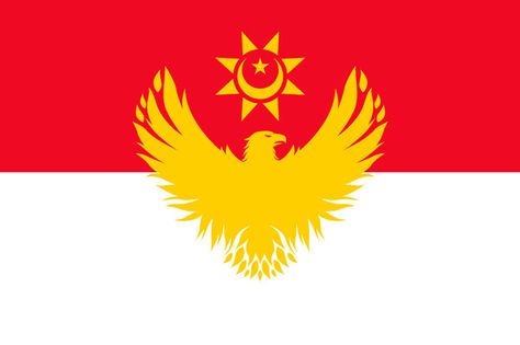 Alternate Flag. Greater Indonesia. No2 by resistance-pencil.deviantart.com on @DeviantArt Fantasy Flag Design, Flag Design Ideas, House Sigil, Indonesian Flag, Heraldry Design, Unique Flags, Flag Art, Custom Flags, Geek Art