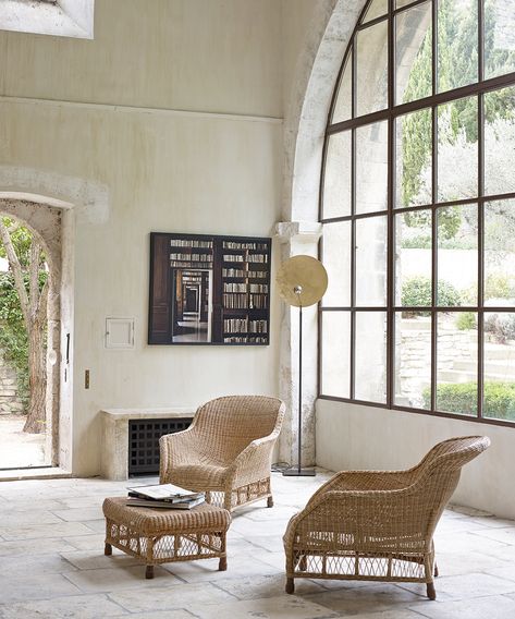 Crittall Windows, Crittal Windows, Serene Bathroom, Bright Decor, Limestone Flooring, Inspired Interiors, Medieval Houses, Black Steel Frame, Traditional Fireplace