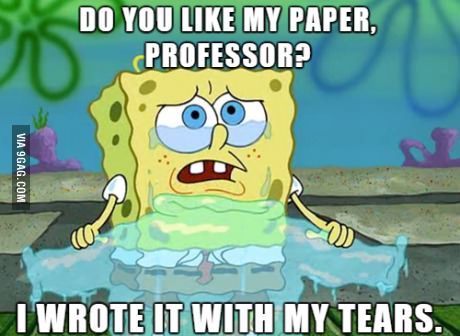 After finishing thirteen final papers in the past two weeks, one of my professors assigned three more on the day before finals... Finals College, Case Analysis, Memes About Exams Finals, Funny College Memes, College Finals, Spongebob And Patrick Memes Hilarious, Spongebob Meme, Studying Memes, Spingebob Memes Hilarious