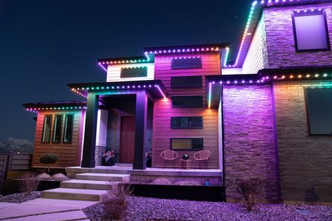 JellyFish Lighting Jellyfish Lighting, Jellyfish Light, House Ranch, Color Changing Lights, Exterior Lighting, Barndominium, Jellyfish, This Summer, New Homes