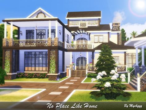 Sim4 House, Sims 4 Ps4, Ts4 Lots, 50s House, The Sims 4 Lots, Die Sims 4, Antonovich Design, Sims Builds, Summer Wind