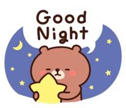 Bear Balloon English by con #15803977 Good Night Doodle, Goodnight Stickers, Good Night Cute, Goodnight Gif, Buddha Doodle, Good Night World, Bear Balloon, Good Knight, I Love You Honey