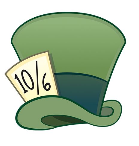 The Mad Hatter's hat [as an emoji] (Drawing by Disney) #AliceInWonderland Mad Hatter Disney, Alice In Wonderland Printables, Alice In Wonderland Hat, Alice In Wonderland Clipart, Alice In Wonderland Decorations, Hat Clipart, Alice In Wonderland Drawings, Alice In Wonderland Illustrations, Wonderland Artwork