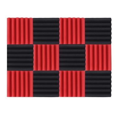 12 Pack Studio Acoustic Foams Sponge Panels Tiles Absorption Sound Insulation Foam for Sale - US$24.81 black &red | Tomtop Acoustic Foam Panels, Acoustic Foam, Soundproof Room, Foam Panels, Recording Studios, Sound Absorption, Foam Insulation, Sound Insulation, Dust Free