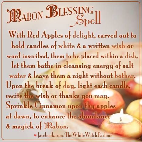 Mabon Blessing Spell Mabon Blessing, Apple Spell, Mabon Ritual, Blessing Spell, Cauldron Witch, Pagan Holidays, Wiccan Sabbats, Witchcraft Spells, Witch Cottage