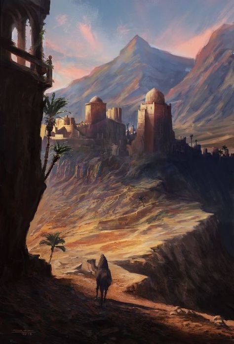 Fantasy City, Fantasy Castle, Fantasy Story, Fantasy Setting, Biome, Fantasy Places, Inspirational Artwork, Fantasy Art Landscapes, Fantasy Concept Art