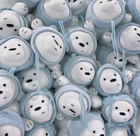 #webarebears #icebear #plushies Ice Bear Plushie, Grace Core, Bear Plushie, Stuff Toys, Ice Bear, Ice Bears, Cute Hamsters, Pretty Birthday Cakes, Aesthetic Things