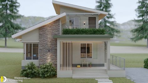 144 SQ.M. 2-Storey House Design Plans 8.30m x 13.00m With 3 Bedroom - Engineering Discoveries Small House Design Philippines, Small House Architecture, Bungalow Style House Plans, 2 Storey House Design, 2 Storey House, Modern Small House Design, Small House Design Exterior, A Small House, Modern Bungalow House