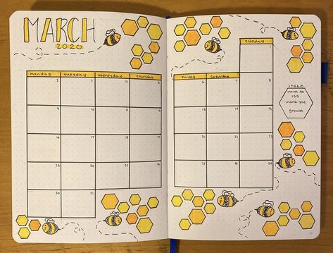 May Calander, March Calendar Ideas, April Bullet Journal, March Bullet Journal, Bullet Journal Ideas Templates, Journal Inspiration Writing, Personalised Gifts Diy, Bullet Journal Paper, Cute Easy Doodles