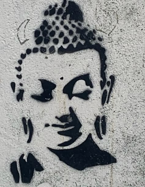 Art work/street art #fashion #aesthetic #tiktok #buddhism #buddha #art #graffiti #cleangirlaesthetic #vibes Buddha Graffiti, Arca Aesthetic, Buddha Aesthetic, Buddhism Aesthetic, Street Art Fashion, Buddha Art Painting, Alien Tattoo, Spiritual Artwork, Aesthetic Tiktok