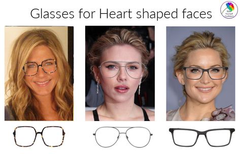 Choosing glasses for your face shape #faceshapeandglasses #glassesforfaceshape #choosingglasses https://www.style-yourself-confident.com/face-shape-and-glasses.html Glasses Frames For Women Heart Face, Long Face Glasses Frames, What Glasses Fit My Face Shape, Glasses For Square Face Woman, Rectangle Glasses Woman, Glasses For Heart Shaped Face, Heart Shaped Face Glasses, Square Face Glasses, Optic Glasses