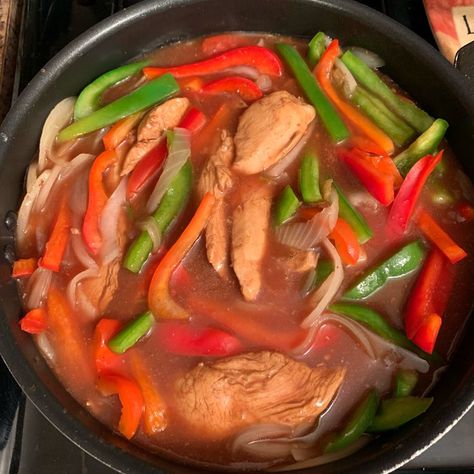 Chicken Pepper Steak Chicken Pepper Steak Recipe, Soy Sauce Marinade, Chinese Pepper Steak, Pepper Steak Recipe, Top Sirloin, Top Sirloin Steak, Sliced Steak, Pepper Steak, Steak Recipe