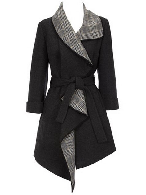 a Karen Millen coat Draped Coat, Karen Millen Dress, Mode Kimono, Stylish Eve, Black Wool Coat, Moncler Jacket, Coat For Women, Money Talks, Classy Casual