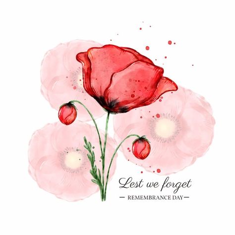 Watercolor remembrance day illustration | Premium Vector #Freepik #vector #remembrance-day #poppy-flower #poppy #watercolor-illustration Remembrance Day Screen Saver, Poppies Remembrance Day, Remberence Day Art, Poppy Remembrance Day Art, Remembrance Day Poppy Art, Remembrance Day Wallpaper, Rembrance Day, Remberance Day, Rememberence Day