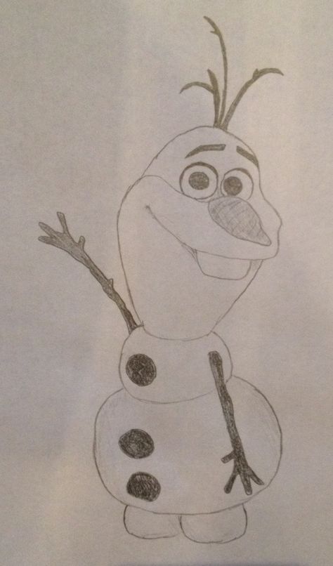 Olaf⛄️ Disney Simple Drawings, Diesny Drawing Easy, Sketch Ideas Pencil, Moana Doodles, Frozen Olaf Drawing, Olaf Drawing Easy, Olaf Drawing Cute, Disney Drawing Ideas, Draw Olaf Step By Step