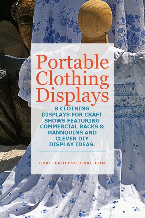 8 photos of portable clothing displays at craft shows. Get inspiration for your pop up booth or boutique. Diy Clothing Display Ideas, How To Set Up A Clothing Booth, Pop Up Retail Display, Craft Show Clothing Display, Vendor Shirt Display Ideas, Portable Craft Show Display, Craft Fair Clothing Display, Pop Up Clothing Boutique Display, Clothing Stall Display Ideas