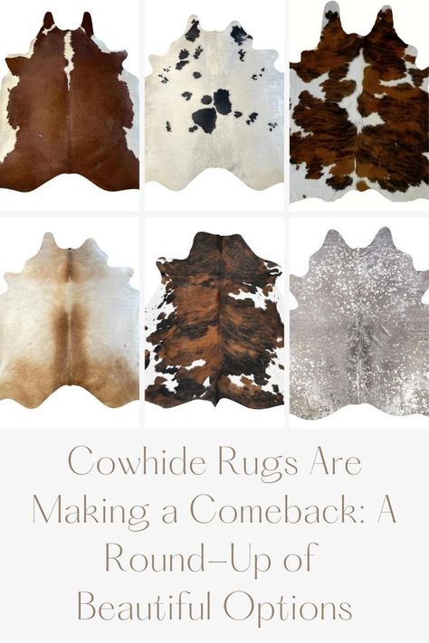 cowhide rugs Brown Cowhide Rug Layered, Rug Layering With Cowhide, Animal Rugs Skin, Cowhide Rugs In Living Room, Cow Rug Bedroom, Cow Hide Rug Living Room, Cowhide Rug Office, Cowhide Rug Living Room Modern, Hide Rug Living Room