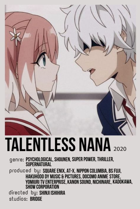 Talentless Nana, The Olsen Twins, Best Romance Anime, Japanese Animated Movies, Anime Suggestions, Good Anime Series, Recent Anime, Poster Anime, Anime Printables