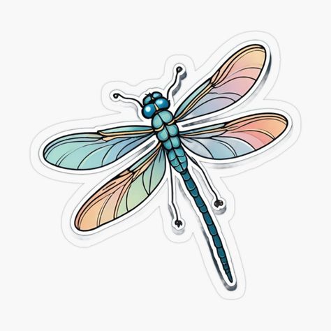 Get my art printed on awesome products. Support me at Redbubble #RBandME: https://www.redbubble.com/i/sticker/Dragonfly-by-Junipurrscorner/158516139.O9UDB?asc=u Dragonfly Stickers, 2024 Stickers, Tiny Stickers, Butterfly Stickers, Digital Art Printables, Art Printables, Plastic Stickers, Beautiful Stickers, Coloring Stickers