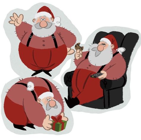 Mary Is Happy, Santa Cartoon, Christmas Sketch, Vietnam Art, Fat Man, Christmas Gif, Daily Drawing, Prop Design, Male Figure